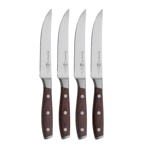 Messermeister Avanta Pakkawood 4-Piece Fine Edge Steak Knife Set