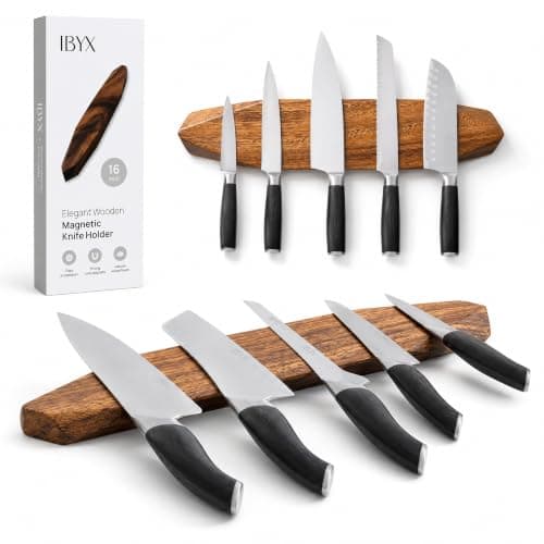 Ibyx Ibyx Acacia Magnetic Knife Holder (No-Drill)